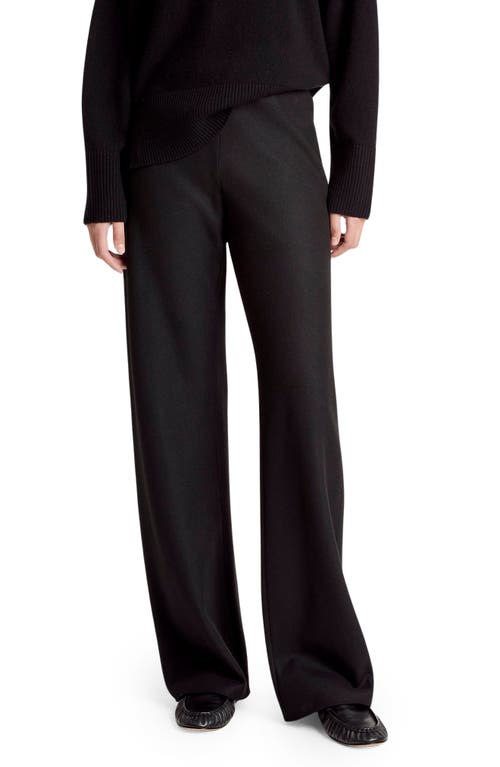 Vince High Waist Straight Leg Pants in Black at Nordstrom, Size Small