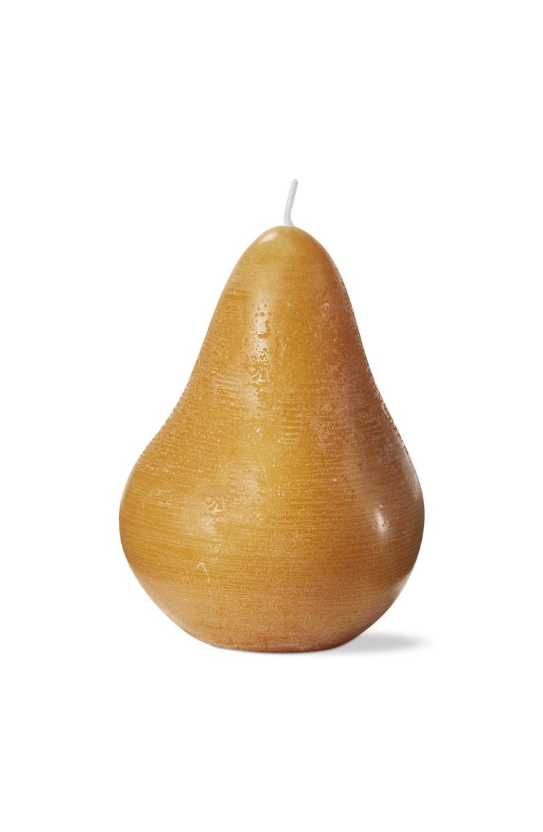 tag Yellow Pear Sculpted Flame Candle for Everyday Decor, Main, color, Yellow