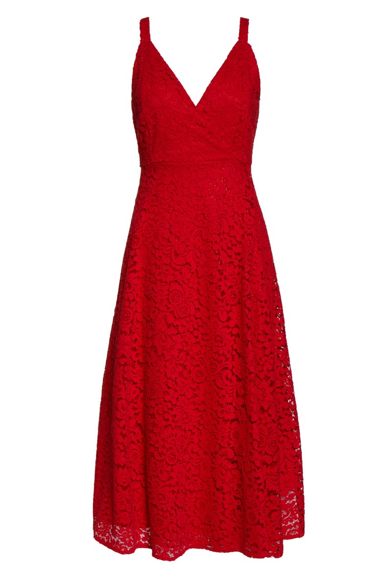 Bardot Genoveve Lace Midi Dress, Alternate, color, 