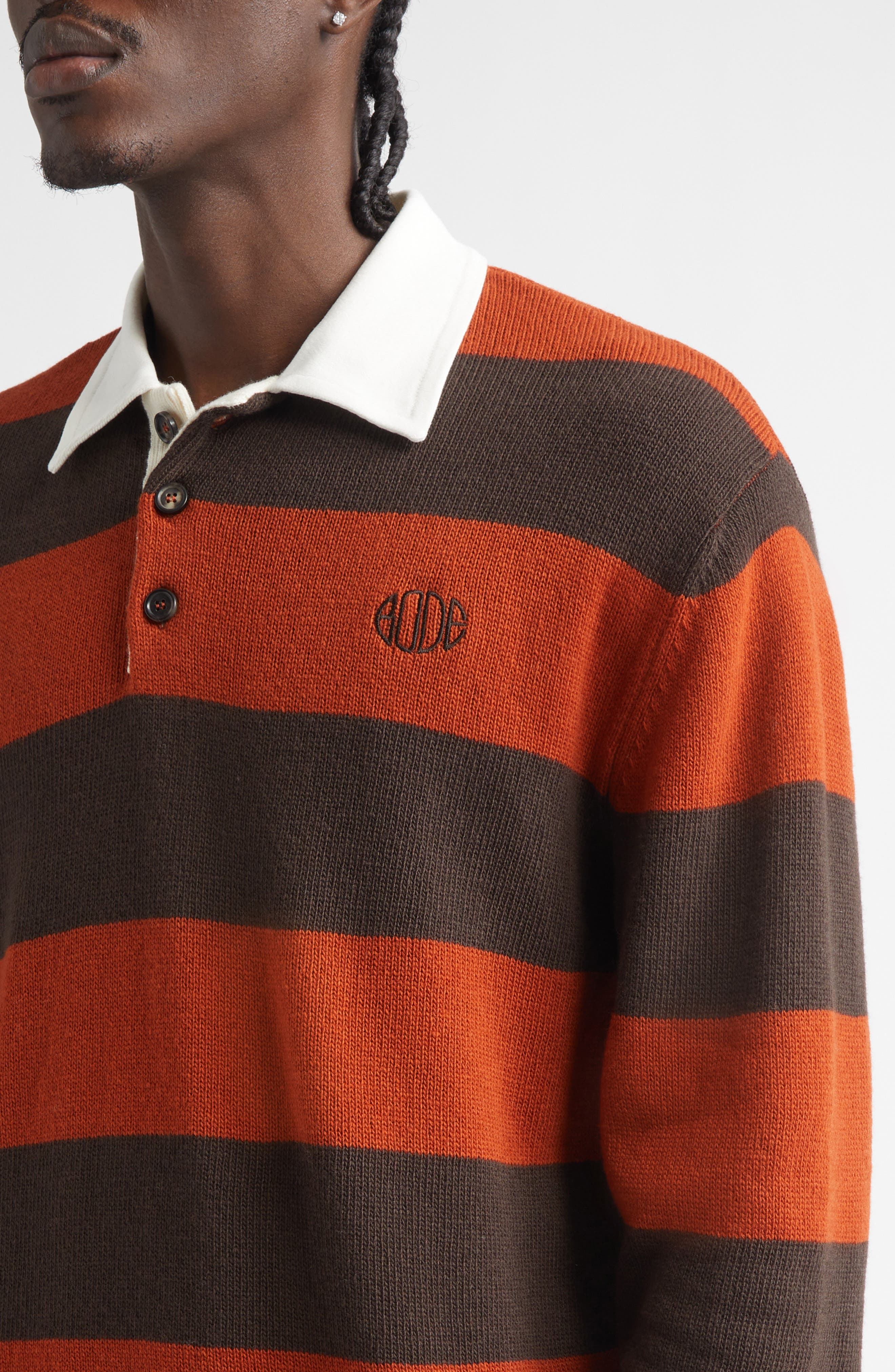 Pine Stripe Wool Rugby Sweater (Men) | Nordstrom