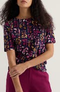 Seasalt Cornwall Poisson Print Organic Cotton T-Shirt
