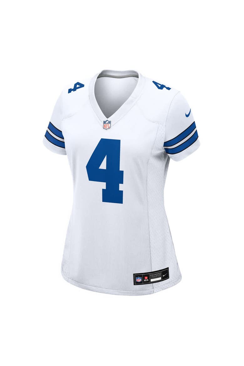 Women's Nike Dak Prescott White Dallas Cowboys Team Game Jersey, Alternate, color, White