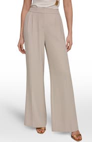 Donna Karan New York High Waist Wide Leg Pants