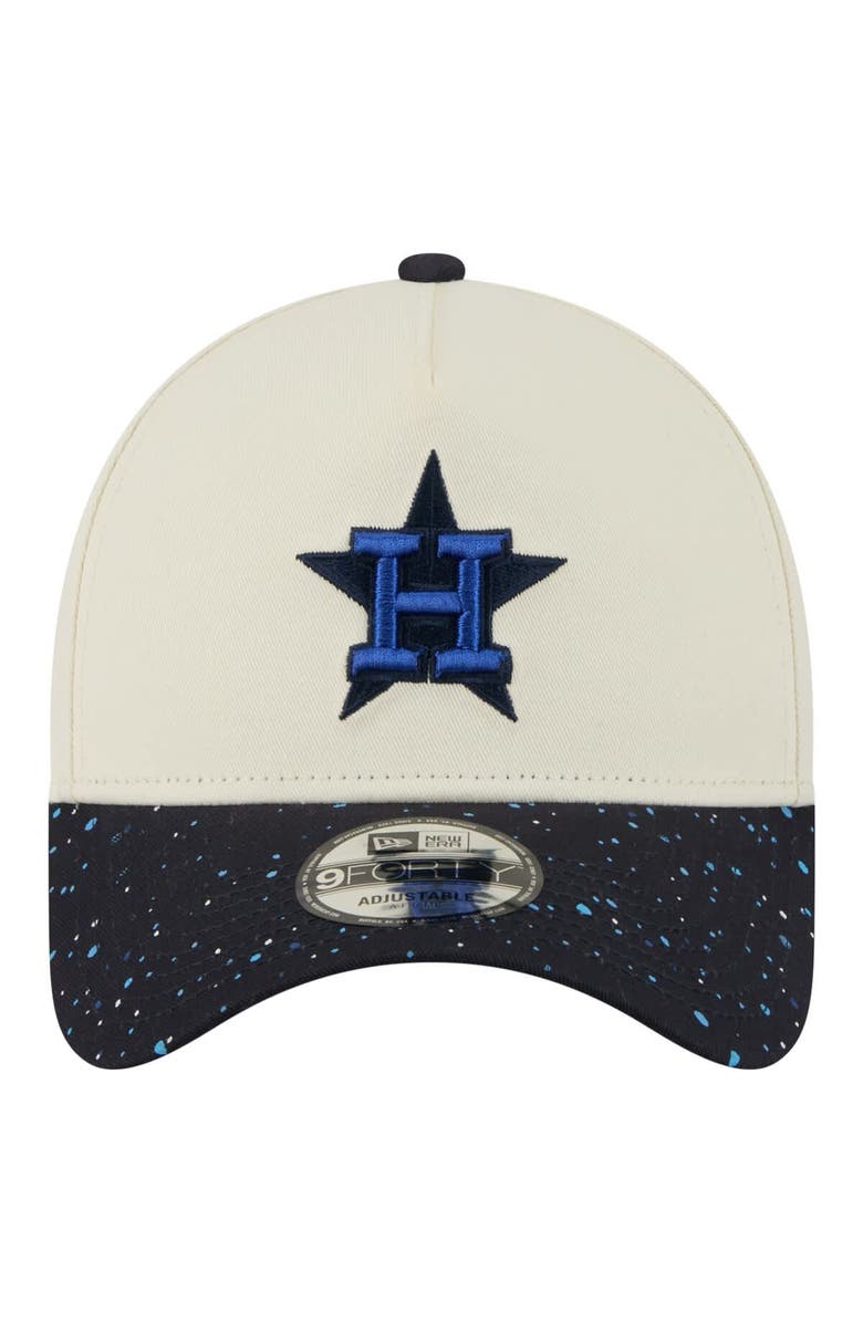 New Era Men's New Era Cream Houston Astros Speckle A-Frame 9FORTY Adjustable Hat, Alternate, color, Cream
