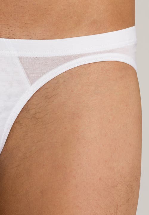 Hanro Cotton Sporty Cotton Bikini Brief In White