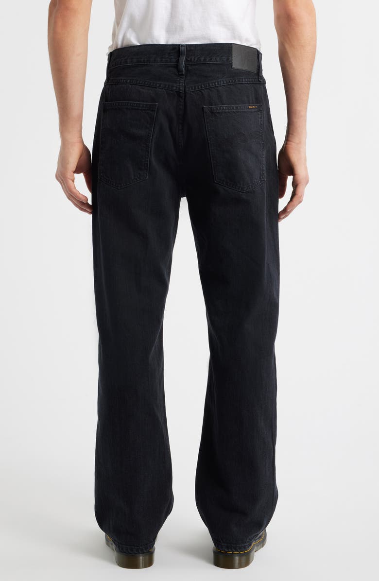 Nudie Jeans Tuff Tony Organic Cotton Loose Fit Jeans, Alternate, color, Black Vintage
