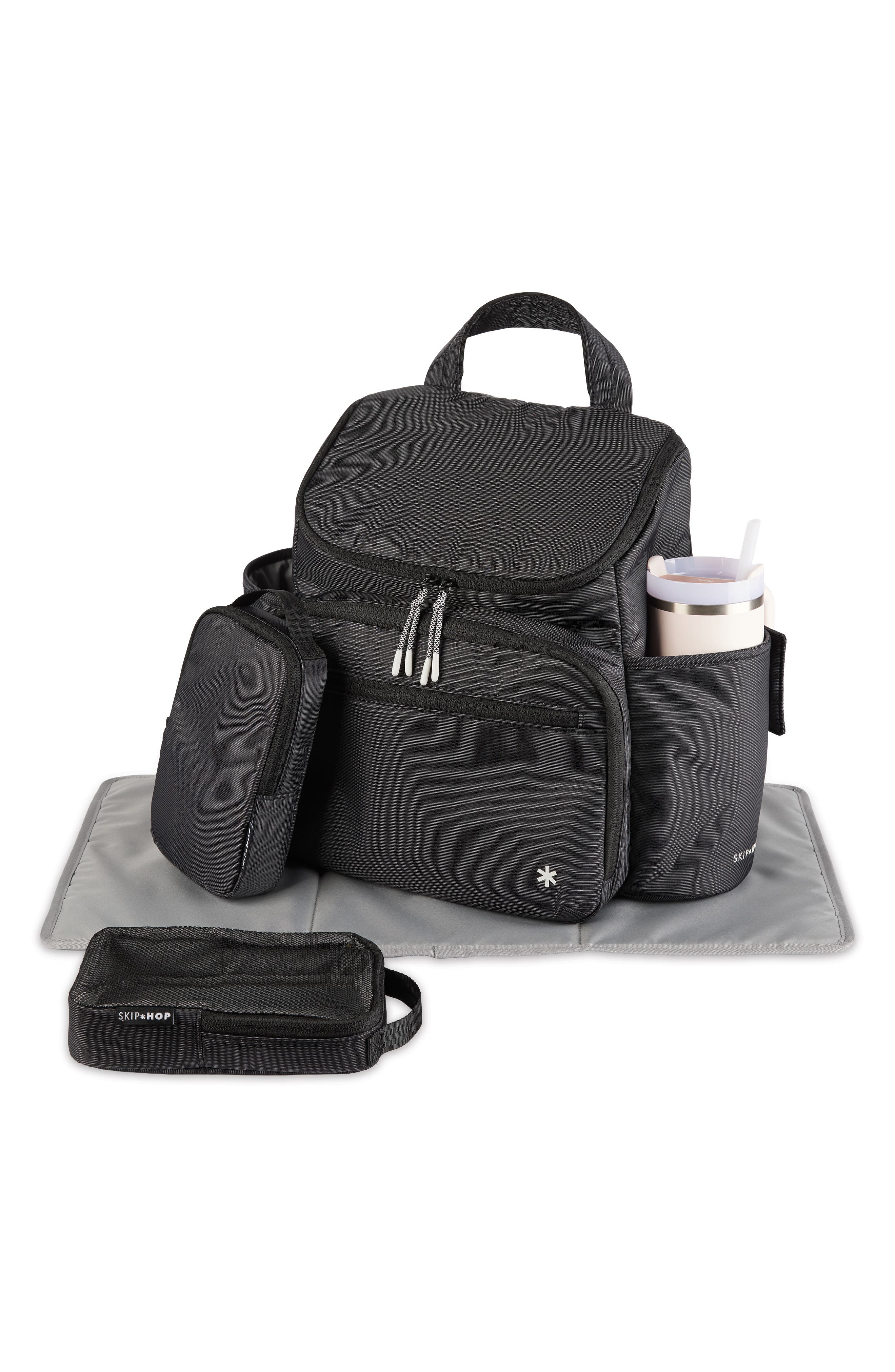 Skip Hop Forma Diaper Backpack, Alternate, color, Black