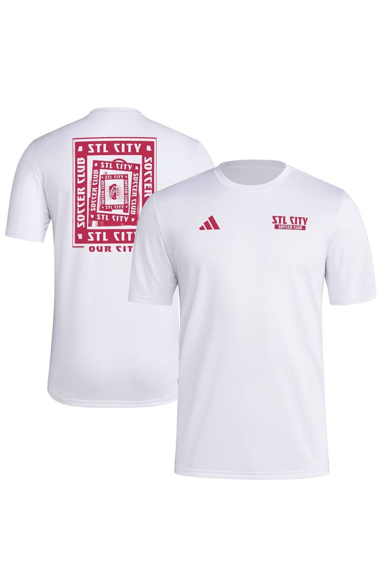 adidas Men's adidas White St. Louis City SC Local Wrap T-Shirt, Main, color, White