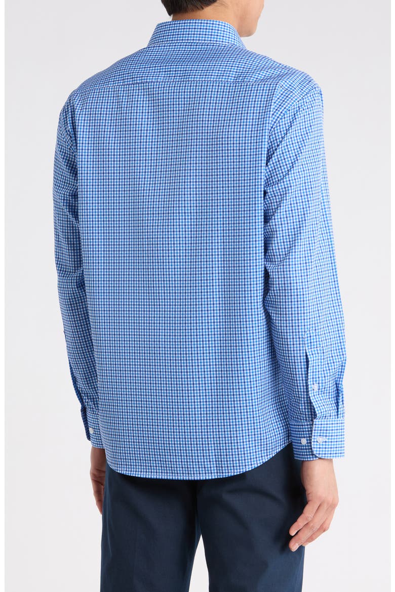 Slim Fit Check Print Dress Shirt, Alternate, color, LIGHT BLUE