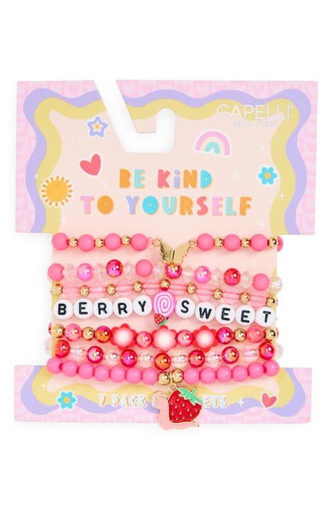 Kids' 7-Piece Berry Sweet Bracelet Set