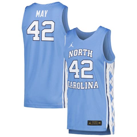 Men's Jordan Brand Sean May Carolina Blue North Carolina Tar Heels Replica Basketball Player Jersey