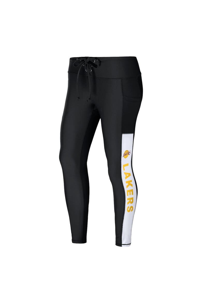 Women's WEAR by Erin Andrews Black Los Angeles Lakers Leggings, Alternate, color, Black