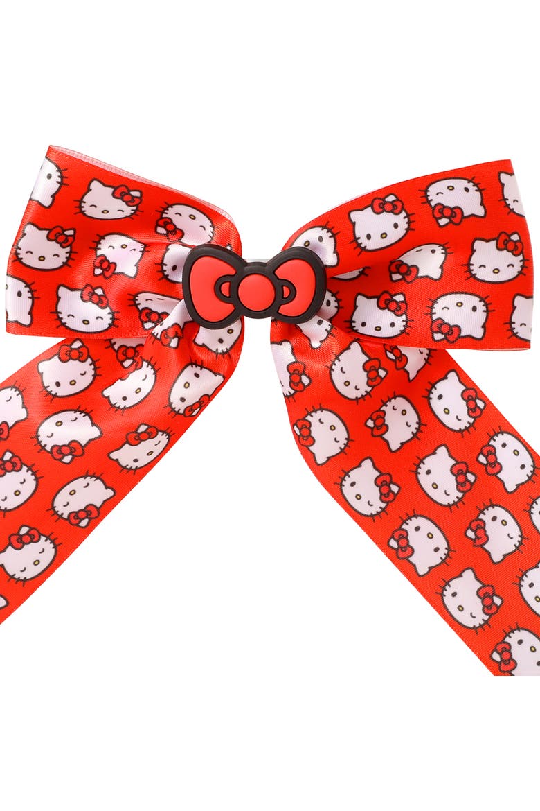 Hair Bow Barrette Official License, Sanrio Hair Accessories, Alternate, color, Red