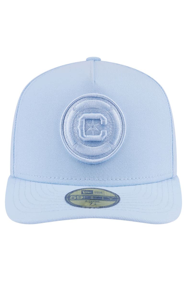 Men's New Era Light Blue Chicago Fire Color Pack A-Frame 59FIFTY Fitted Hat, Alternate, color, Light Blue