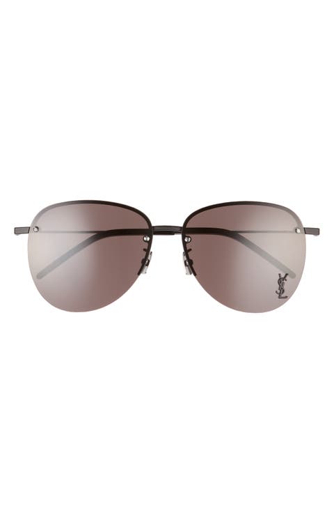 61mm Aviator Sunglasses