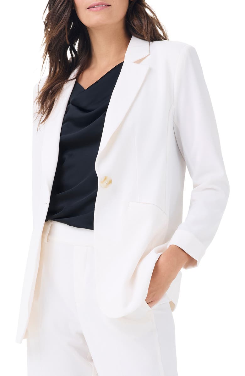 NIC+ZOE Avenue Cuffed Blazer, Main, color, Classic Cream