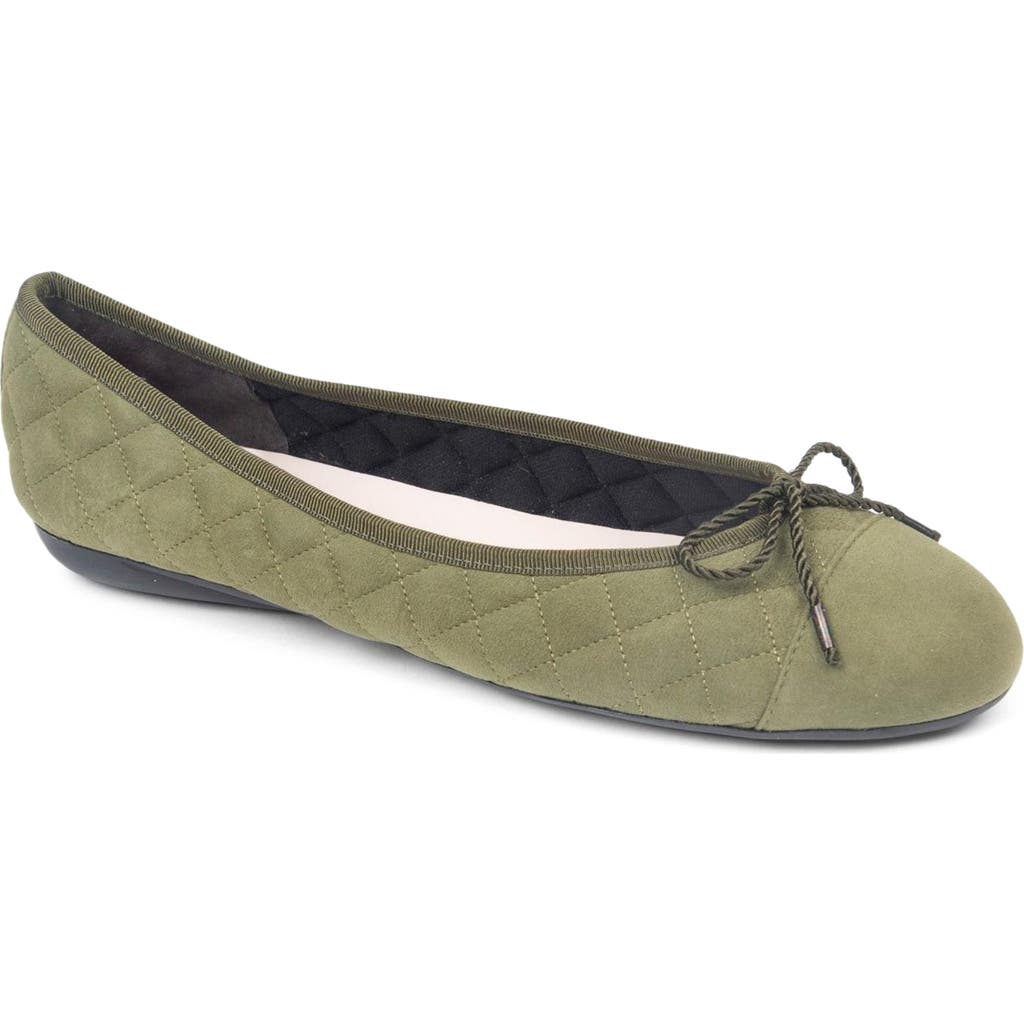 Paul Mayer Best Cap Toe Ballet Flat In Brown