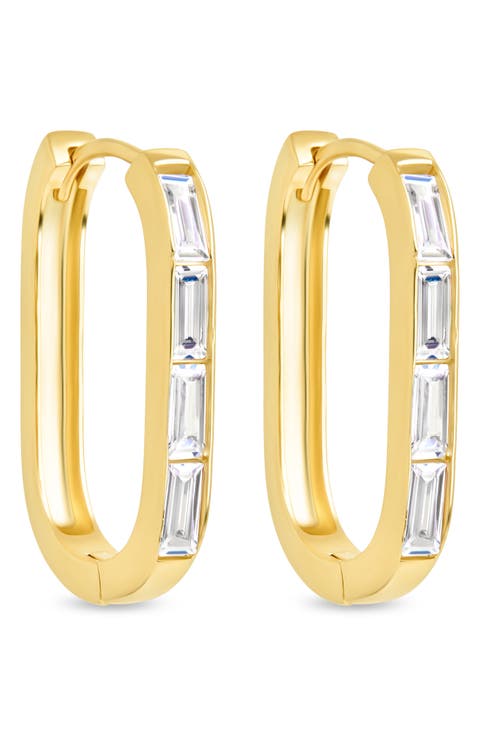 Roxanne Cubic Zirconia Hoop Earrings