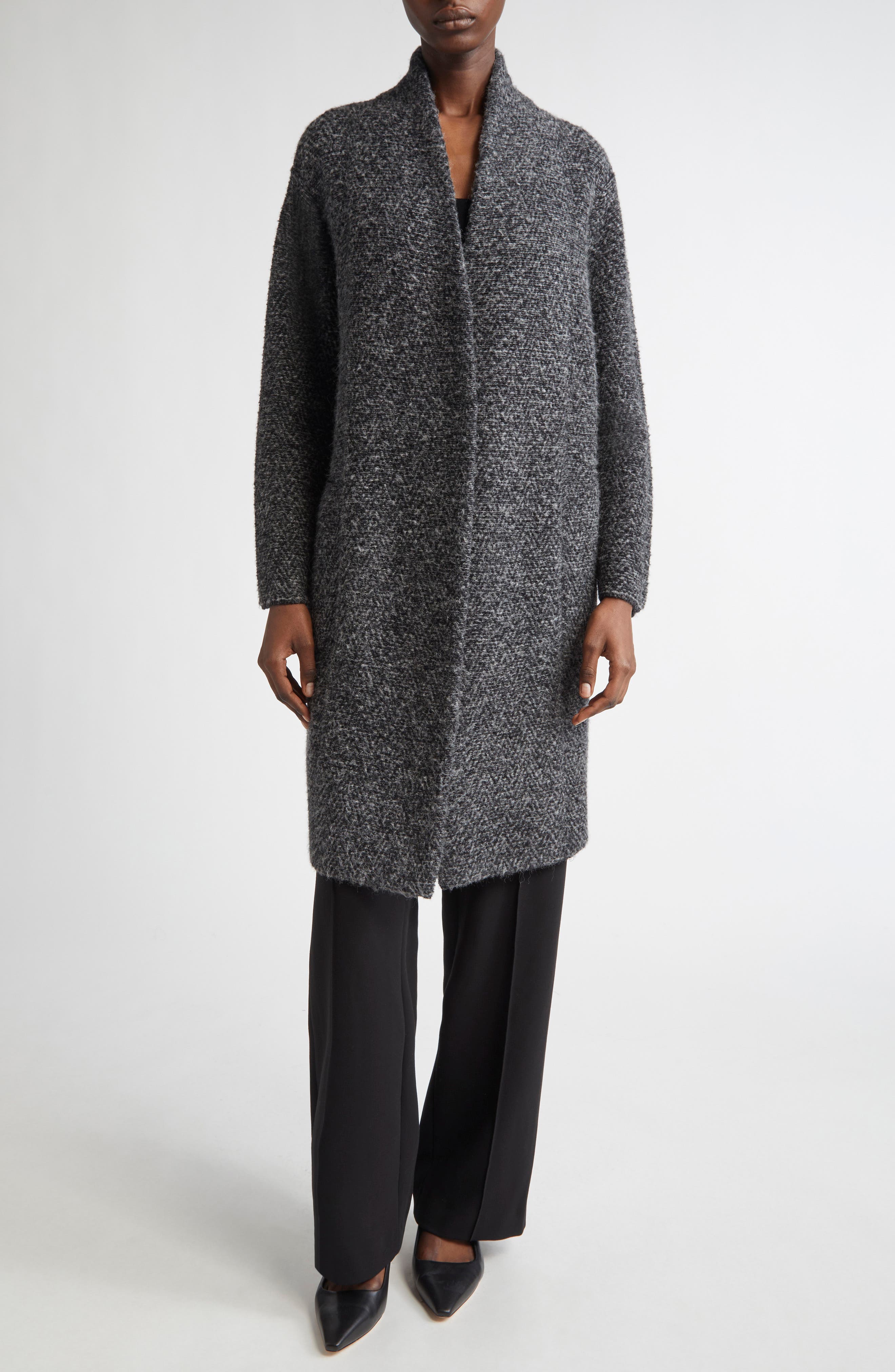 Boucle Cardigan Coat - image 2