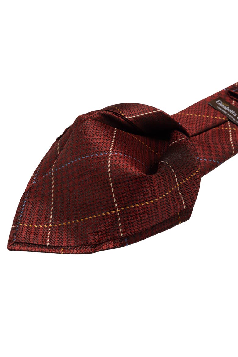 Spoleto - Extra Long Silk Jacquard Tie for Men, Alternate, color, Dark Red