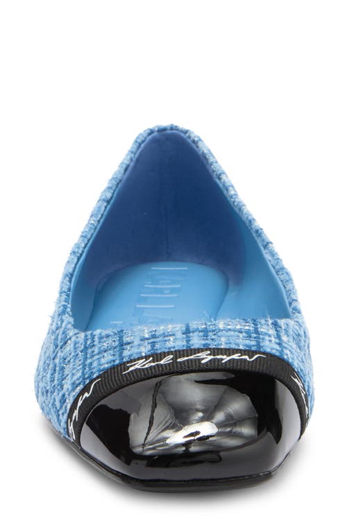 Karl Lagerfeld Paris Zofia Cap Toe Tweed Flat