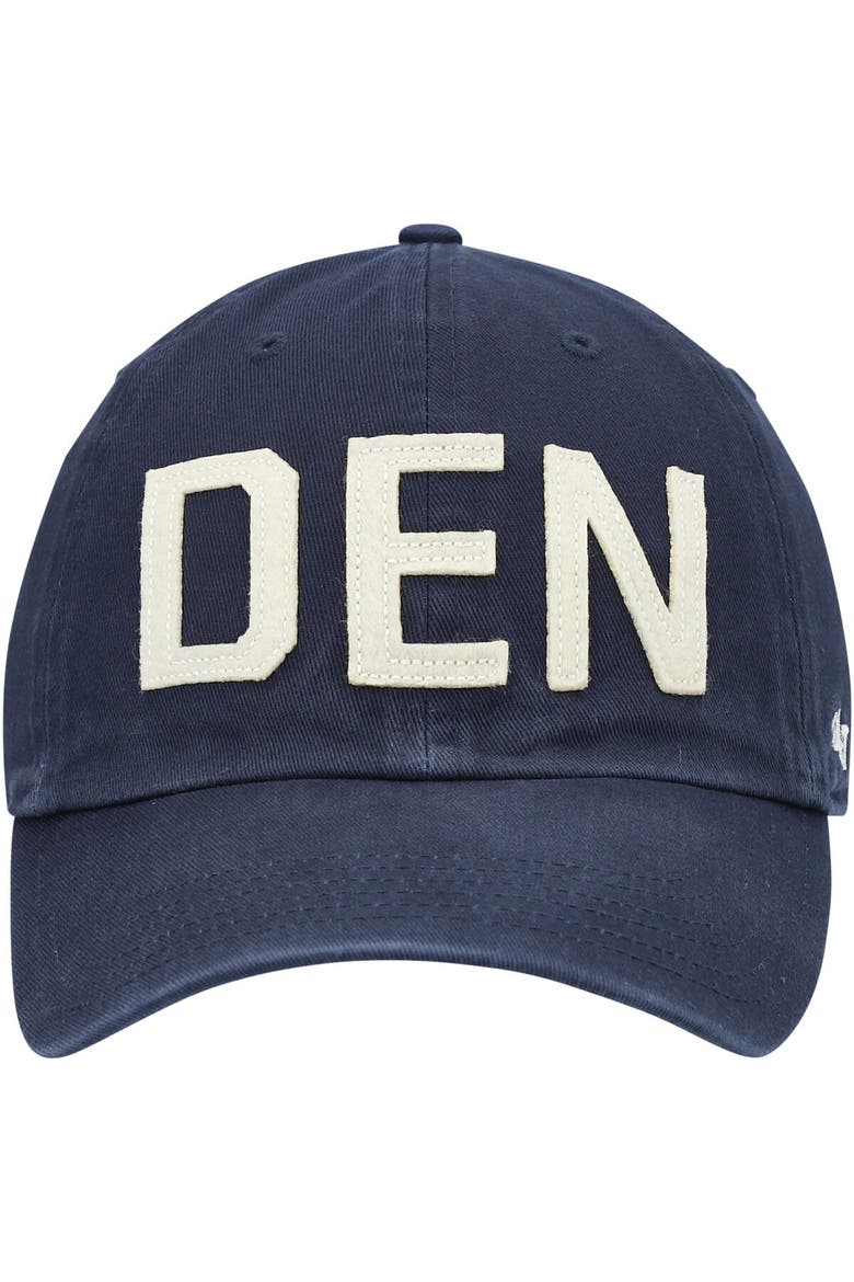 Women's '47 Navy Denver Broncos Finley Clean Up Adjustable Hat, Alternate, color, Navy