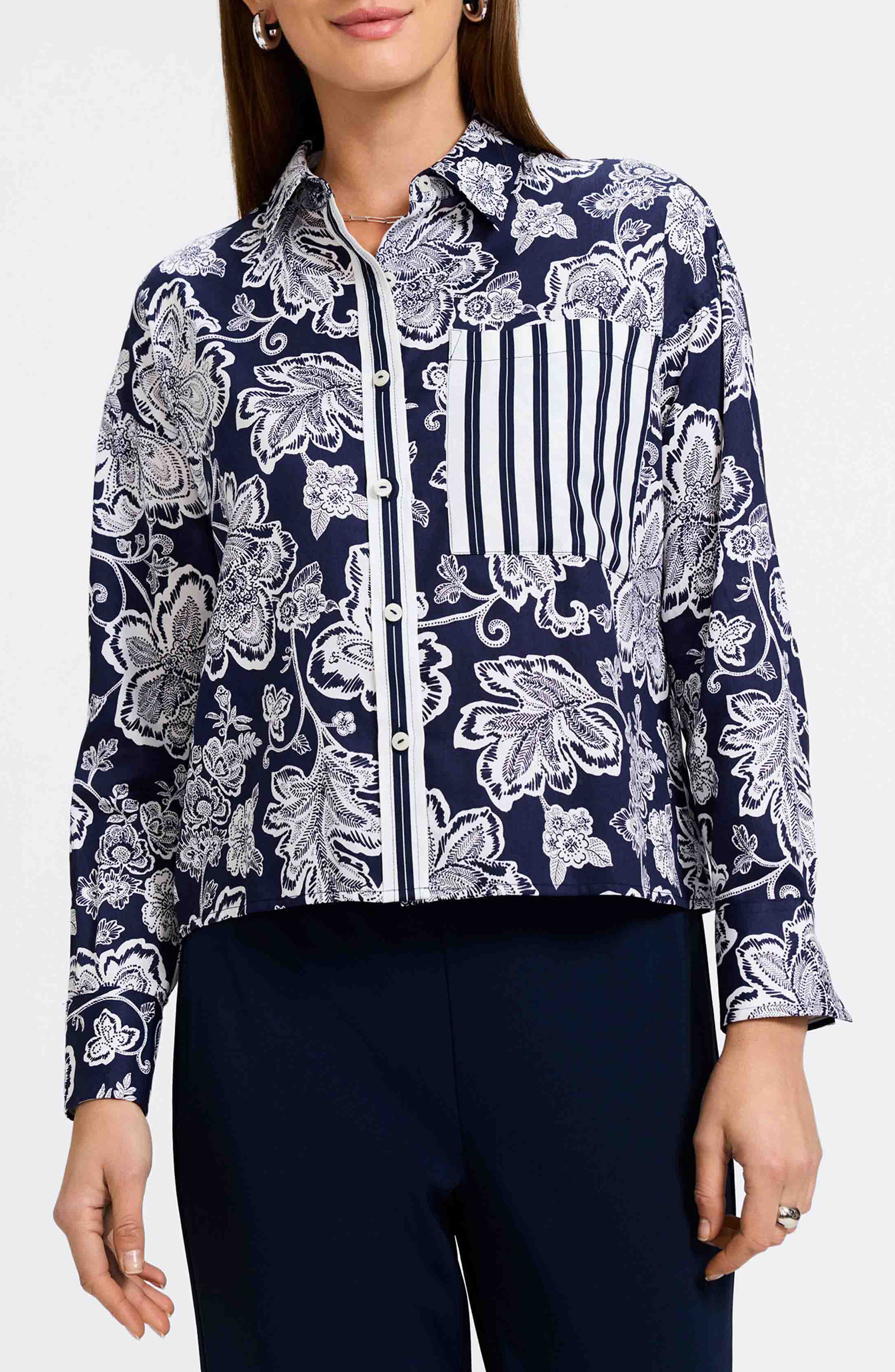 Marina Cotton Button-Up Shirt - image 3