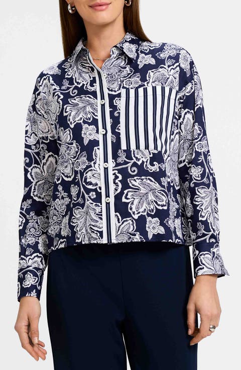 Marina Cotton Button-Up Shirt