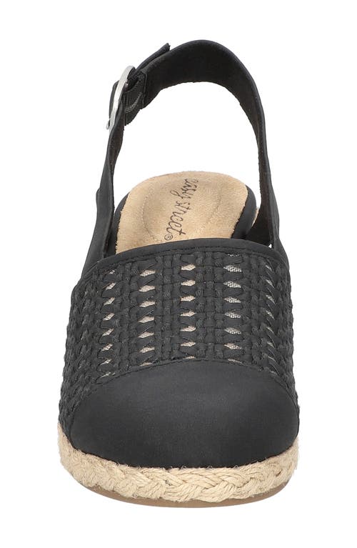 EASY STREET EASY STREET TAFFY SLINGBACK ESPADRILLE WEDGE SANDAL