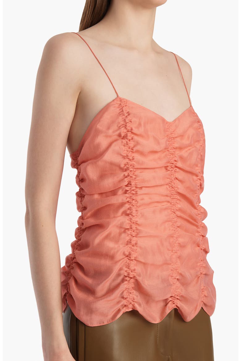 Inara Ruched Top, Alternate, color, CORAL