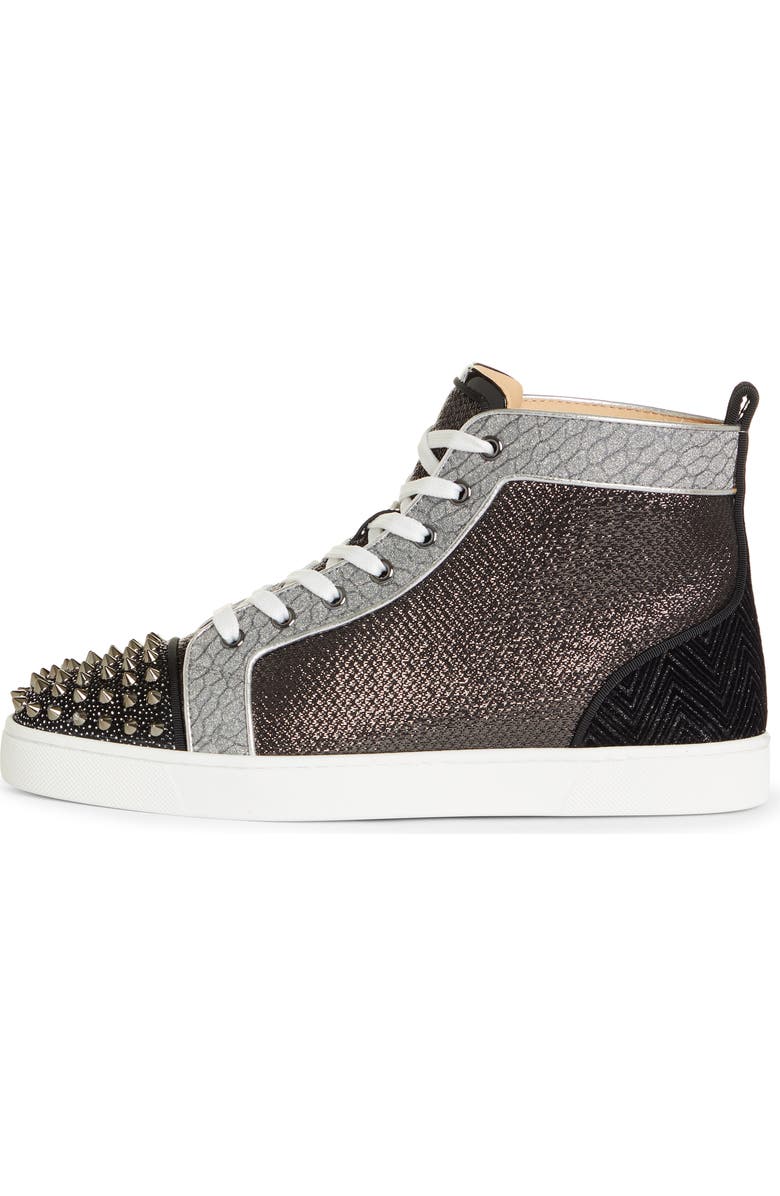 Christian Louboutin Lou Spikes Orlato High Top Sneaker, Alternate, color,