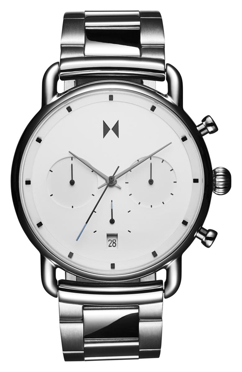 MVMT Blacktop Chronograph Bracelet Watch, 42mm, Main, color,