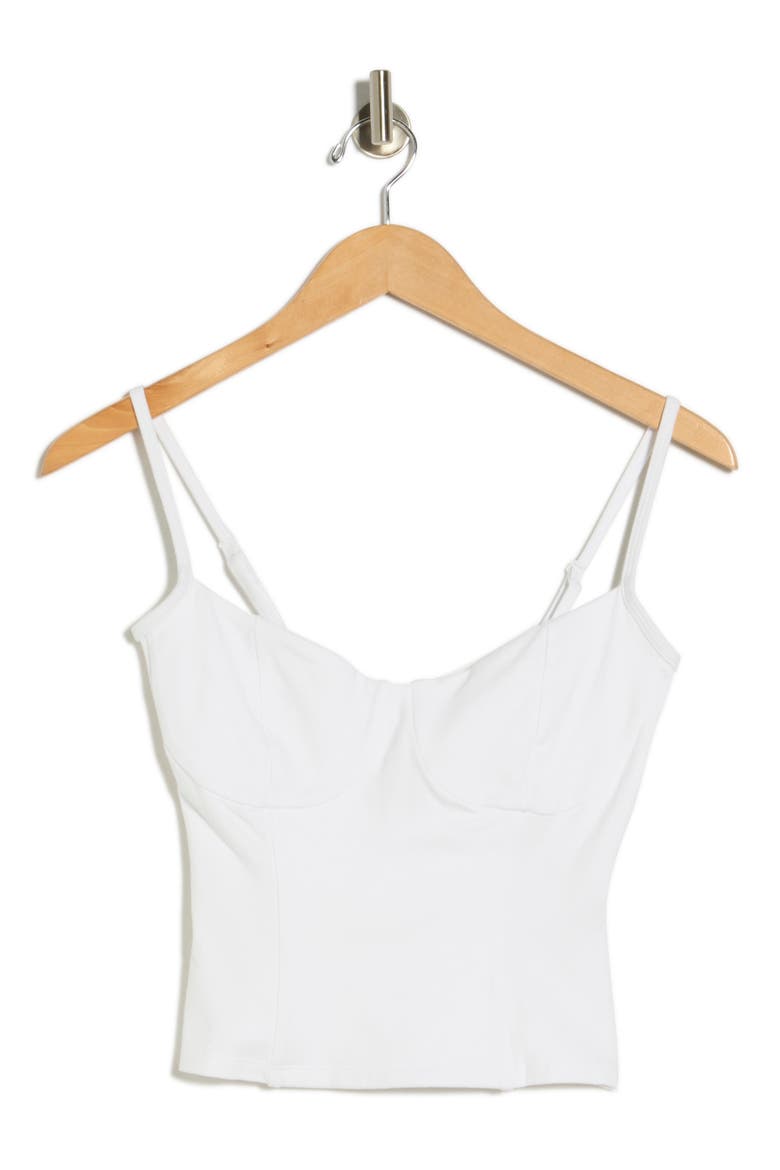 Super Stretch Jersey Bustier Camisole, Alternate, color, WHITE001
