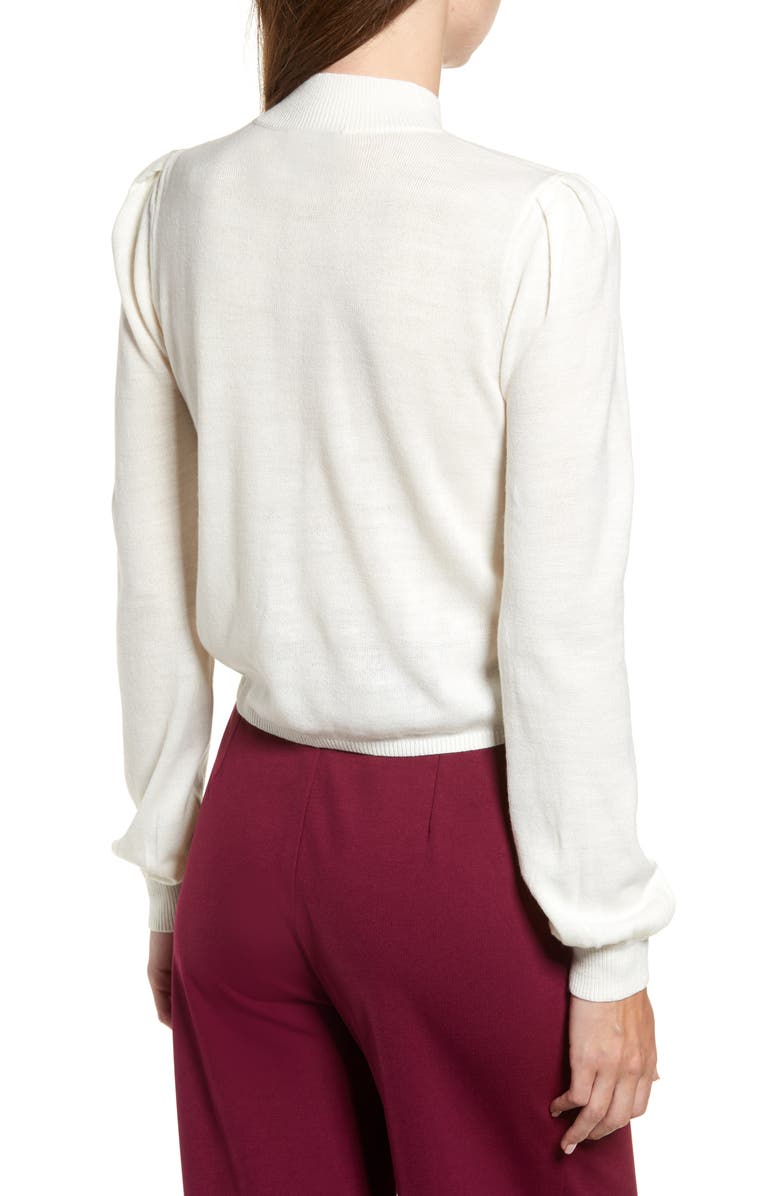 CHRISELLE LIM COLLECTION Chriselle Lim Madison Ruched Sweater, Alternate, color, 