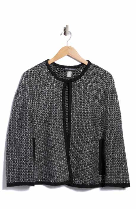 Knit Tweed Cape Shawl