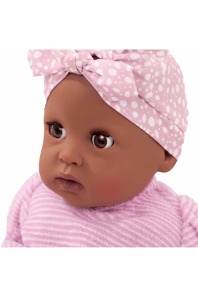Aquini 13" Soft Cloth Bath Baby Doll, Alternate, color, Multicolored