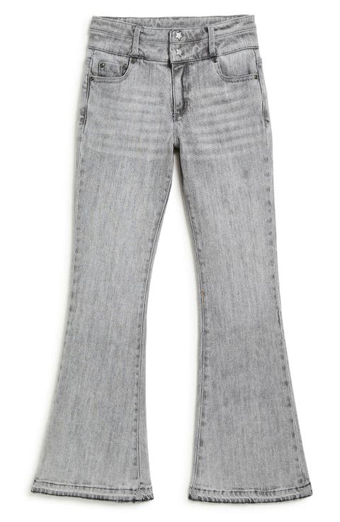 Kids' Double Waistband Flare Jeans (Big Kid)