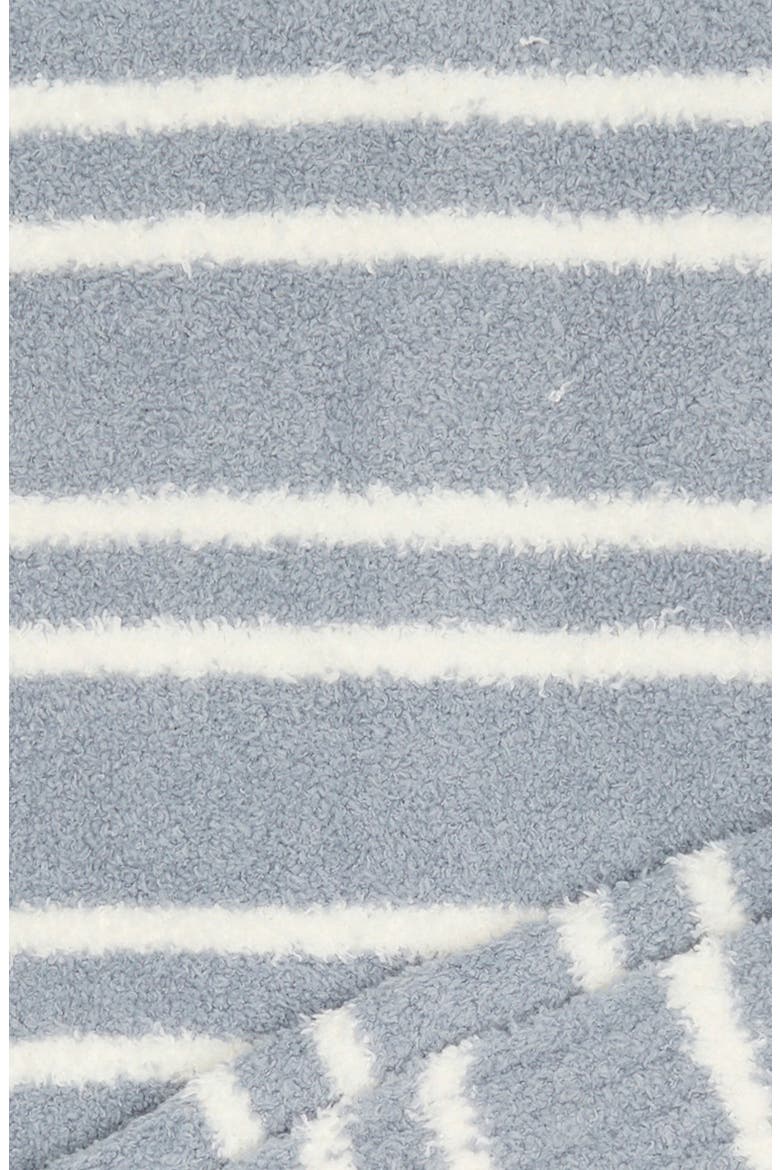 CozyChic® Double Stripe Throw Blanket, Alternate, color, BLUE WATER/ CREAM