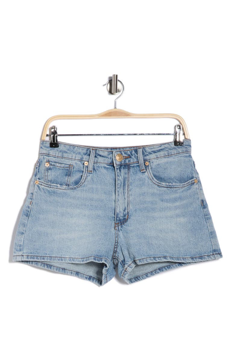 Elle High Waist Denim Shorts, Alternate, color, MAGNOLIA