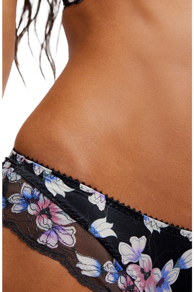 Printed Lace Bikini, Alternate, color, NIGHT BLOOM COMBO