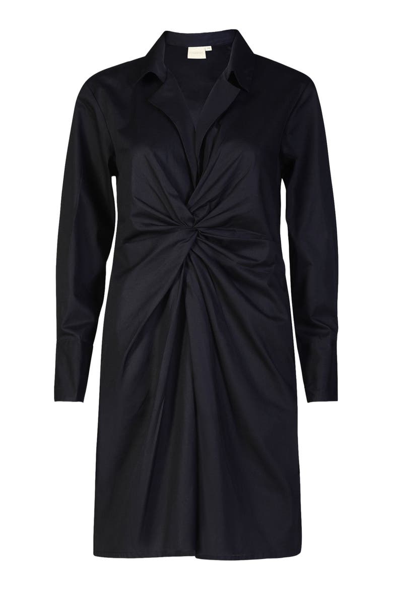 Front Twist Dress, Alternate, color, Solid Black