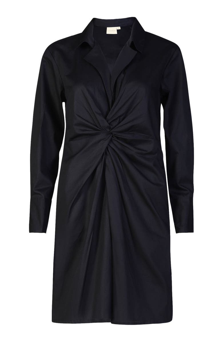 Reistor Front Twist Dress, Alternate, color, Solid Black