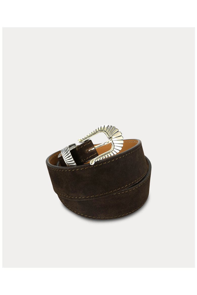 Nevada Silver Buckle Belt, Main, color, Brown