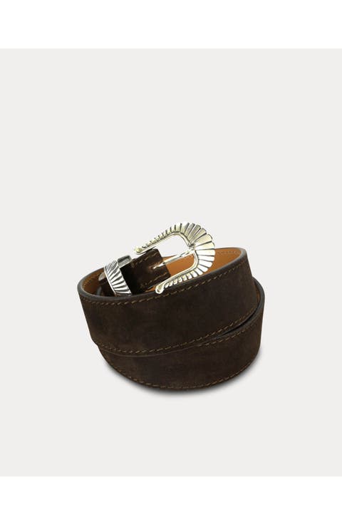 Nevada Silver Buckle Belt