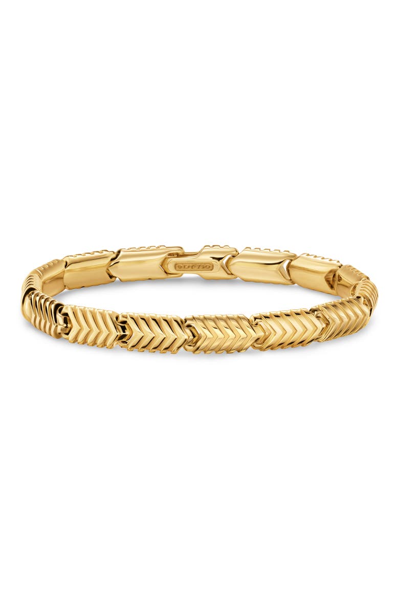 Chevron Link Bracelet in 18K Yellow Gold, Main, color, GOLD