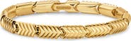 David Yurman Chevron Link Bracelet in 18K Yellow Gold