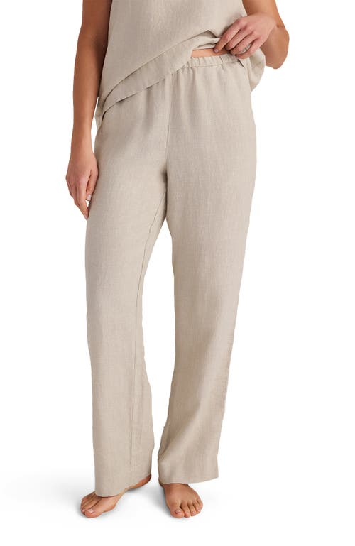 Haven Well Within Luxe Linen Pants in Oatmeal Cross Dye at Nordstrom, Size X-Small
