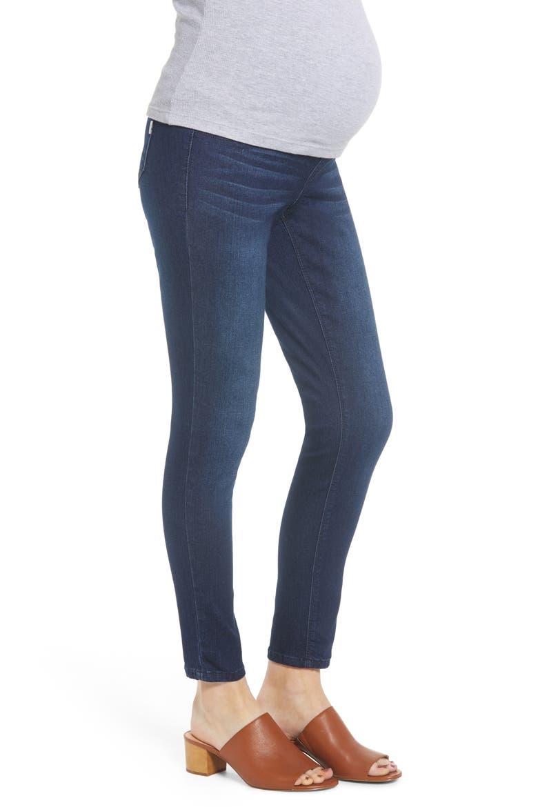 Sculpt Ankle Skinny Maternity Jeans, Alternate, color, MARCO