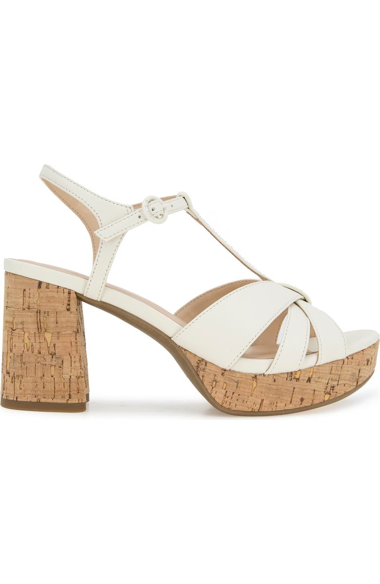 Reaction Kenneth Cole Reina T-Strap Platform Sandal, Alternate, color, Ecru
