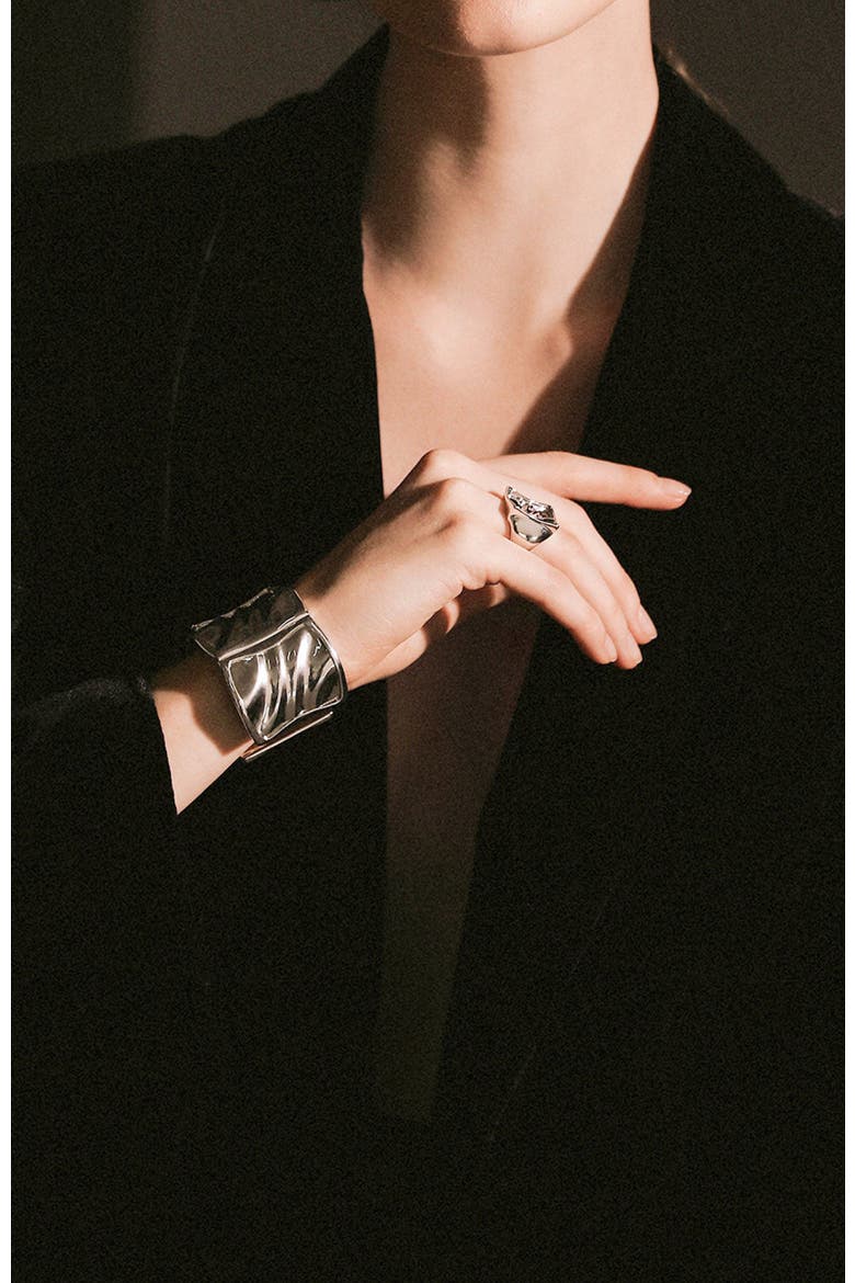 Tidal Glow Ring, Alternate, color, Silver